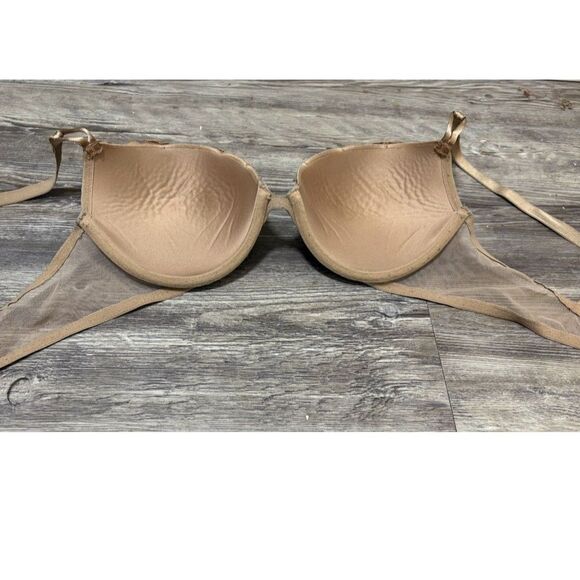 Victoria’s Secret Bra 38B Beige Lace PushUp Multiwy Racerback Underwire Lingerie - Picture 6 of 7